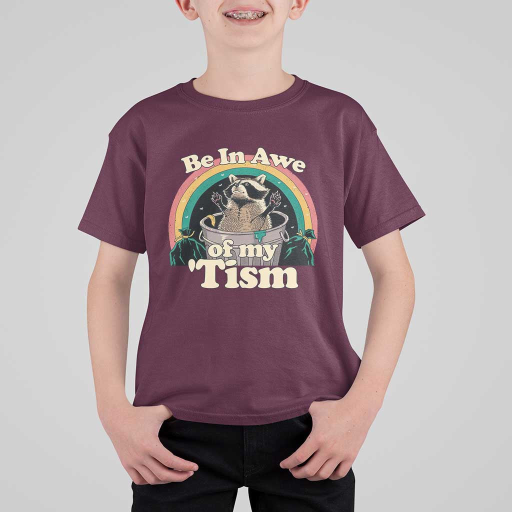 Autism Funny Raccoon T Shirt For Kid Be In Awe Of My 'Tism Meme Autistic