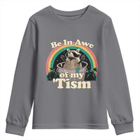 Autism Funny Raccoon Youth Sweatshirt Be In Awe Of My 'Tism Meme Autistic