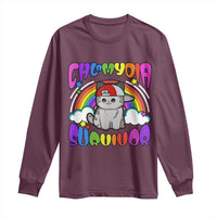 Chlamydia Survivor Cat Meme Long Sleeve Shirt Funny Y2K Inappropriate Humor
