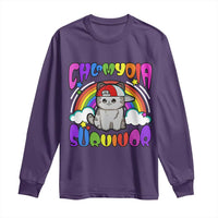 Chlamydia Survivor Cat Meme Long Sleeve Shirt Funny Y2K Inappropriate Humor