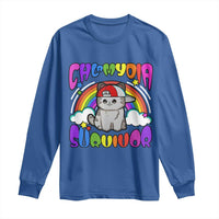 Chlamydia Survivor Cat Meme Long Sleeve Shirt Funny Y2K Inappropriate Humor