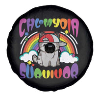 Chlamydia Survivor Cat Meme Spare Tire Cover Funny Y2K Inappropriate Humor