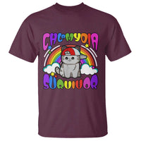 Chlamydia Survivor Cat Meme T Shirt Funny Y2K Inappropriate Humor - Wonder Print Shop