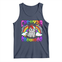 Chlamydia Survivor Cat Meme Tank Top Funny Y2K Inappropriate Humor