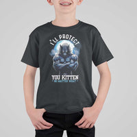 Funny Alpha Wolf Meme T Shirt For Kid I'll Protect You Kitten No Matter What Literally Me Male Werewolf - Wonder Print Shop