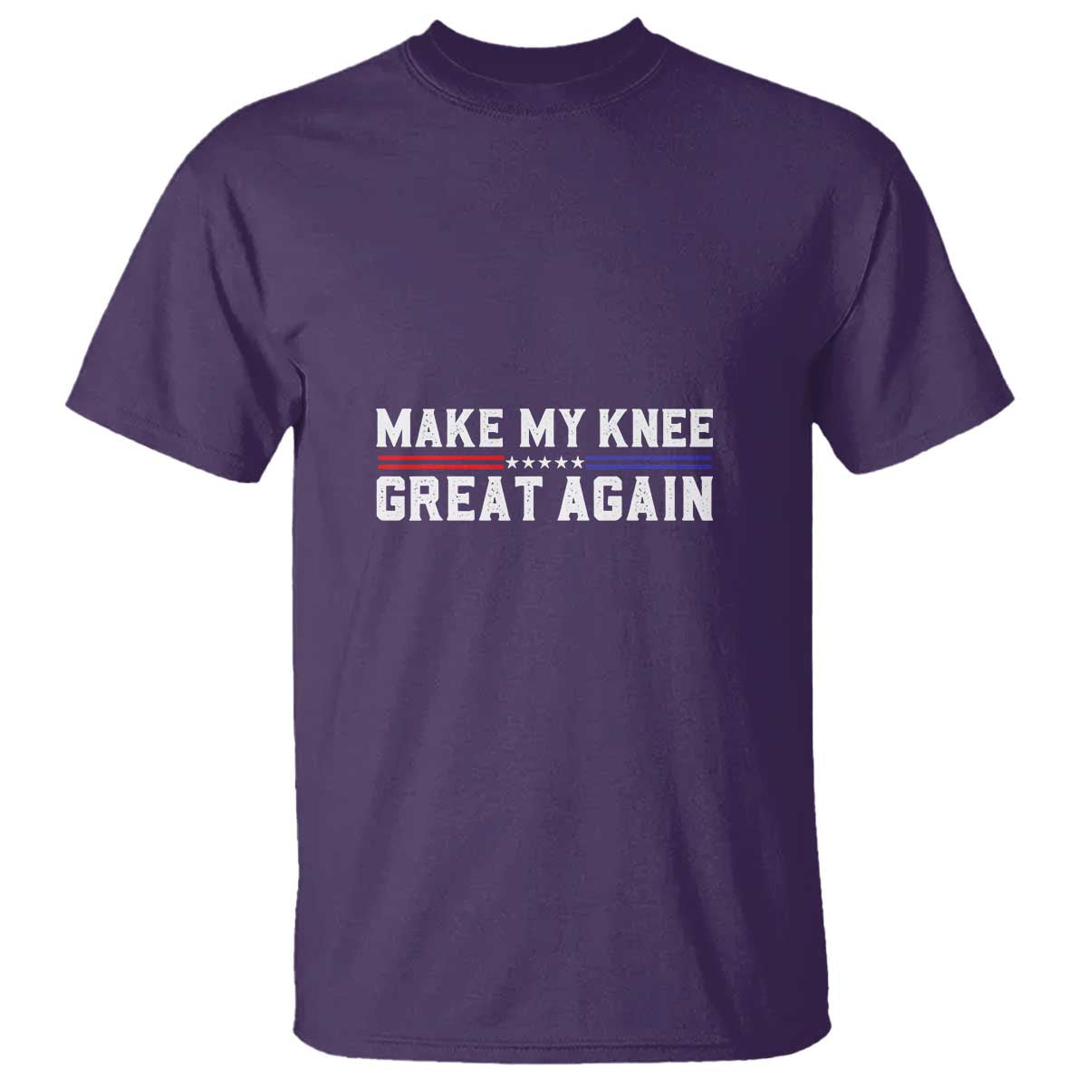 Funny Broken Knee Surgery T Shirt Make My Knee Great Again Recovery