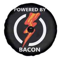 Funny Bacon Lover Spare Tire Cover Powered By Bacon Cured Pork Master