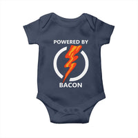 Funny Bacon Lover Baby Onesie Powered By Bacon Cured Pork Master