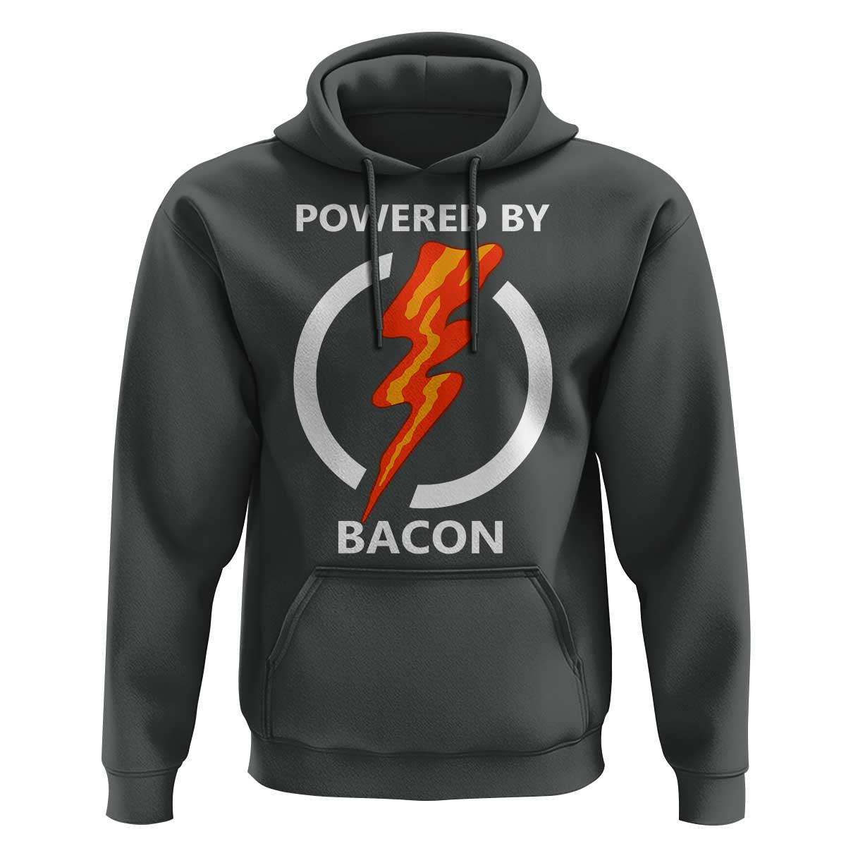 Funny Bacon Lover Hoodie Powered By Bacon Cured Pork Master
