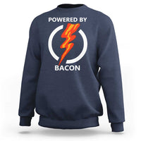 Funny Bacon Lover Sweatshirt Powered By Bacon Cured Pork Master