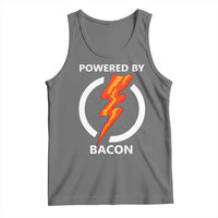 Funny Bacon Lover Tank Top Powered By Bacon Cured Pork Master