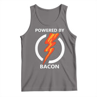 Funny Bacon Lover Tank Top Powered By Bacon Cured Pork Master
