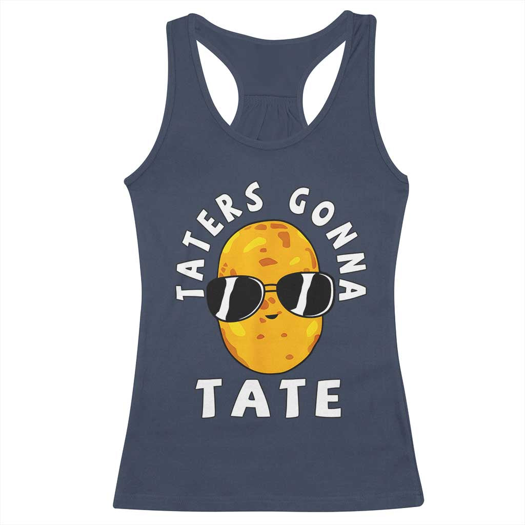 Funny Tater Tot Racerback Tank Top Taters Gonna Tate Tots Meme Potato Made Foodie Lover