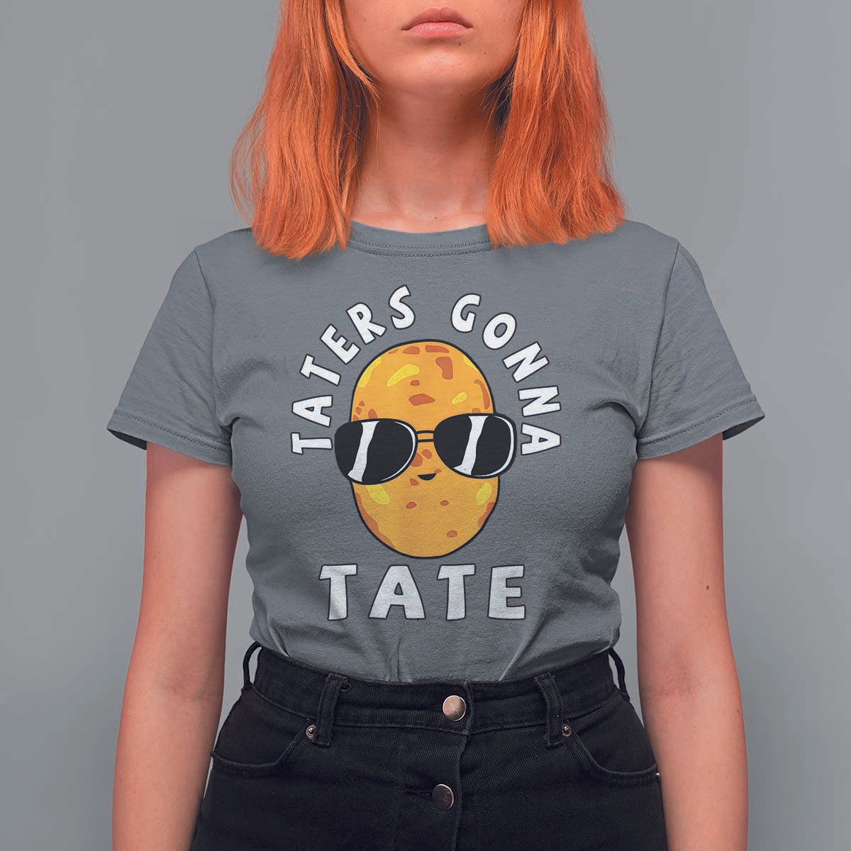 Funny Tater Tot T Shirt For Women Taters Gonna Tate Tots Meme Potato Made Foodie Lover - Wonder Print Shop