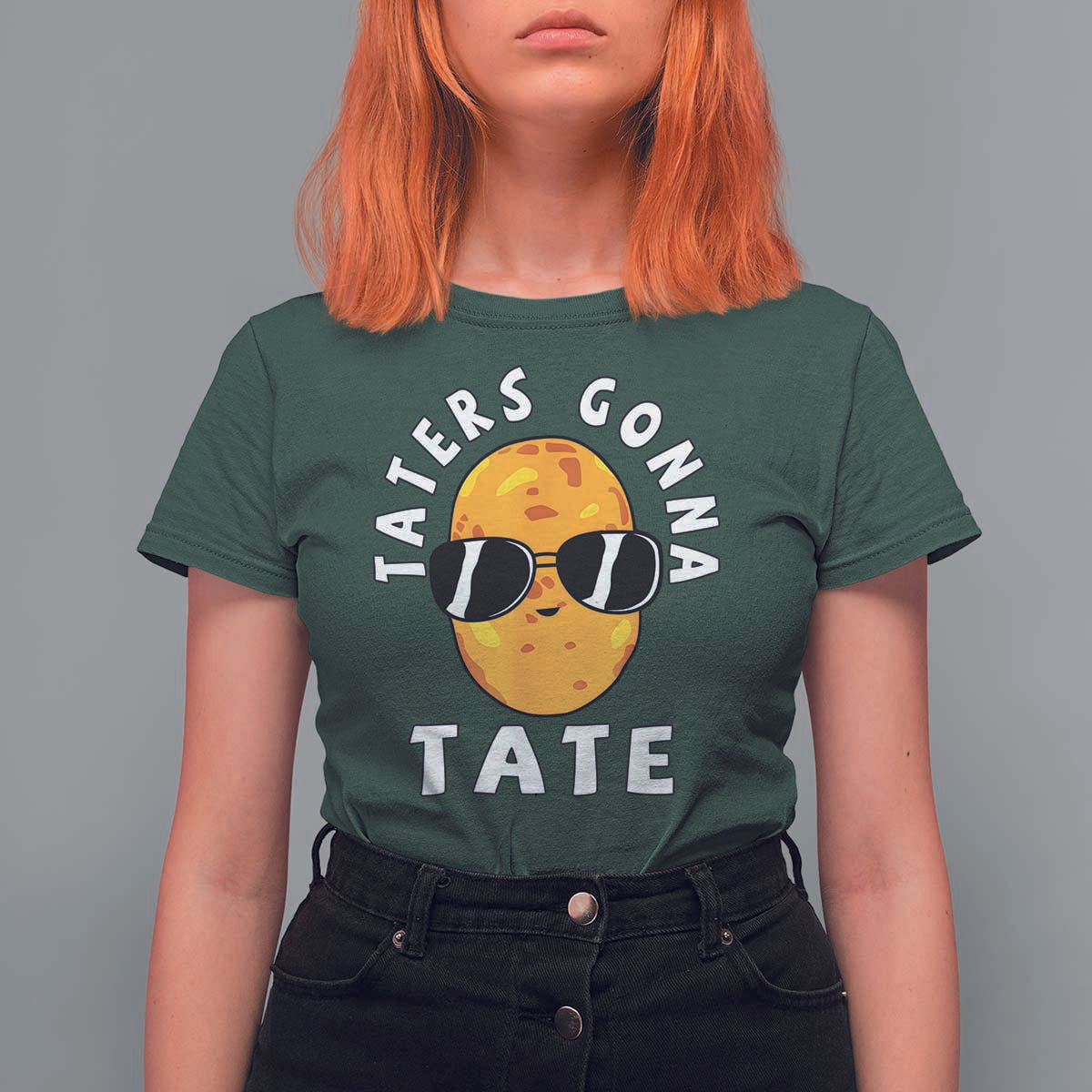 Funny Tater Tot T Shirt For Women Taters Gonna Tate Tots Meme Potato Made Foodie Lover - Wonder Print Shop