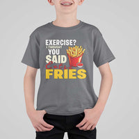 Funny French Fries T Shirt For Kid I Thought You Said Extra Fries Fast Food Fry Lover - Wonder Print Shop