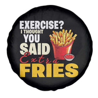 Funny French Fries Spare Tire Cover I Thought You Said Extra Fries Fast Food Fry Lover