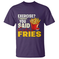 Funny French Fries T Shirt I Thought You Said Extra Fries Fast Food Fry Lover - Wonder Print Shop