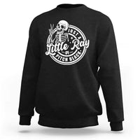 Funny Saying Skeleton Sweatshirt I'm Just A Little Ray Of Pitch Black Sarcastic