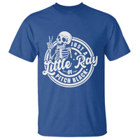 Funny Saying Skeleton T Shirt I'm Just A Little Ray Of Pitch Black Sarcastic