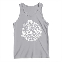 Funny Saying Skeleton Tank Top I'm Just A Little Ray Of Pitch Black Sarcastic