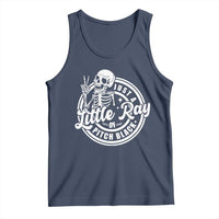 Funny Saying Skeleton Tank Top I'm Just A Little Ray Of Pitch Black Sarcastic