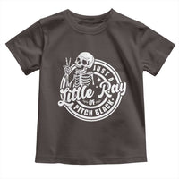 Funny Saying Skeleton Toddler T Shirt I'm Just A Little Ray Of Pitch Black Sarcastic