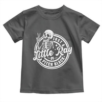 Funny Saying Skeleton Toddler T Shirt I'm Just A Little Ray Of Pitch Black Sarcastic
