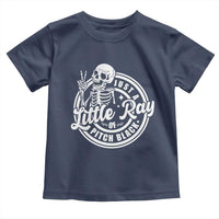 Funny Saying Skeleton Toddler T Shirt I'm Just A Little Ray Of Pitch Black Sarcastic