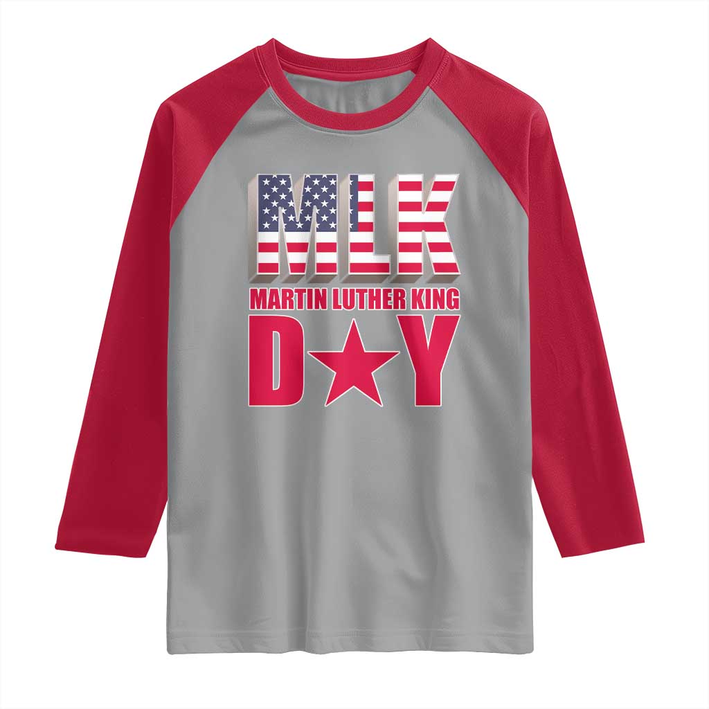 MLK Day Raglan Shirt Martin Luther King Jr American Civil Rights Leader