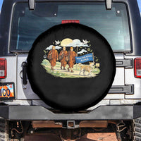 Walk for Peace Monks with Aloka the Dog Spare Tire Cover Spiritual Pilgrimage Buddhist Inspired - Wonder Print Shop