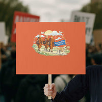 Walk for Peace Monks with Aloka the Dog Protest Sign Spiritual Pilgrimage Buddhist Inspired