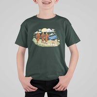 Walk for Peace Monks with Aloka the Dog T Shirt For Kid Spiritual Pilgrimage Buddhist Inspired - Wonder Print Shop