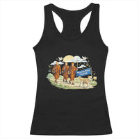 Walk for Peace Monks with Aloka the Dog Racerback Tank Top Spiritual Pilgrimage Buddhist Inspired - Wonder Print Shop