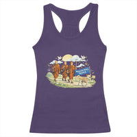 Walk for Peace Monks with Aloka the Dog Racerback Tank Top Spiritual Pilgrimage Buddhist Inspired - Wonder Print Shop
