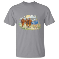 Walk for Peace Monks with Aloka the Dog T Shirt Spiritual Pilgrimage Buddhist Inspired - Wonder Print Shop