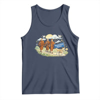 Walk for Peace Monks with Aloka the Dog Tank Top Spiritual Pilgrimage Buddhist Inspired - undefined