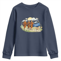 Walk for Peace Monks with Aloka the Dog Youth Sweatshirt Spiritual Pilgrimage Buddhist Inspired - Wonder Print Shop