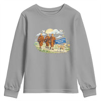 Walk for Peace Monks with Aloka the Dog Youth Sweatshirt Spiritual Pilgrimage Buddhist Inspired - Wonder Print Shop
