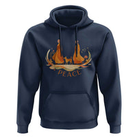 Peaceful Monks Walk with Aloka the Dog Hoodie Zen Art Buddhism Harmony - Wonder Print Shop