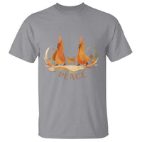 Peaceful Monks Walk with Aloka the Dog T Shirt Zen Art Buddhism Harmony - Wonder Print Shop