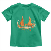 Peaceful Monks Walk with Aloka the Dog Toddler T Shirt Zen Art Buddhism Harmony - Wonder Print Shop