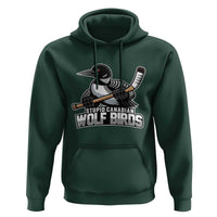 Stupid Canadian Wolf Birds Hoodie Funny Common Loon Viral Hockey Romance - Wonder Print Shop