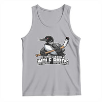 Stupid Canadian Wolf Birds Tank Top Funny Common Loon Viral Hockey Romance - Wonder Print Shop