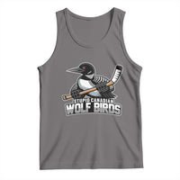 Stupid Canadian Wolf Birds Tank Top Funny Common Loon Viral Hockey Romance - Wonder Print Shop