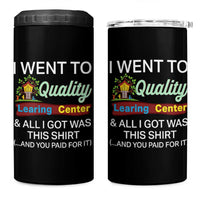 I Went to Quality Learing Center Meme 4 in 1 Can Cooler Tumbler Funny Sarcastic Viral Education Fail - Wonder Print Shop