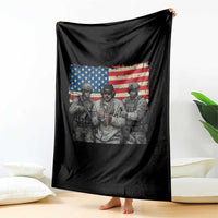 Captured Dictator Maduro Throw Blanket Special Forces Justice Operation American Flag - Wonder Print Shop