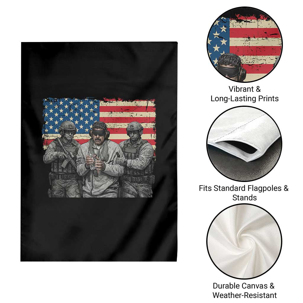 Captured Dictator Maduro Garden Flag Special Forces Justice Operation American Flag - Wonder Print Shop