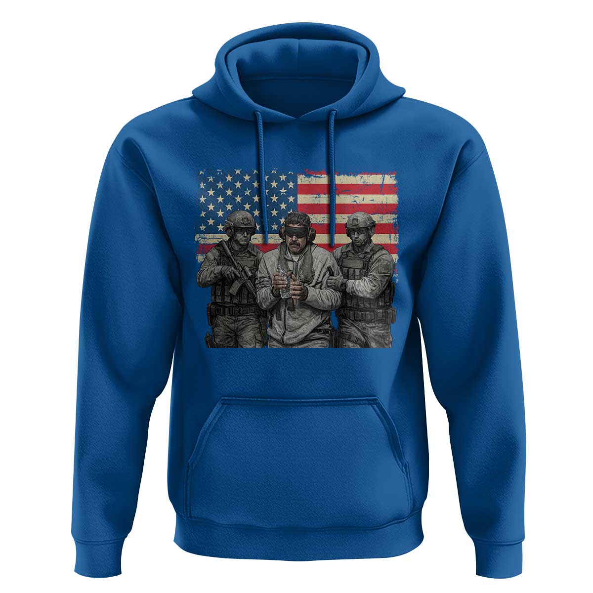 Captured Dictator Maduro Hoodie Special Forces Justice Operation American Flag - Wonder Print Shop