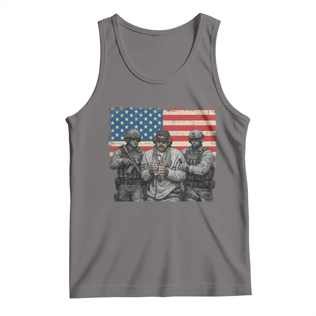 Captured Dictator Maduro Tank Top Special Forces Justice Operation American Flag - Wonder Print Shop